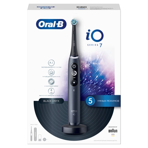 Электрическая зубная щетка Oral-B iO 7 Black Onyx 16