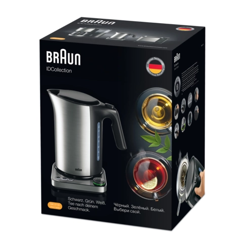 Чайник с терморегулятором Braun ID Breakfast Collection WK5115 черный 2