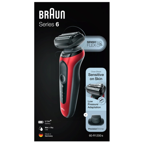 Электробритва Braun Series 6 60-R1200s Red 3