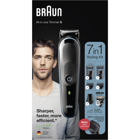 Триммер универсальный Braun MGK5355, 7-в-1 + Бритва Gillette 12
