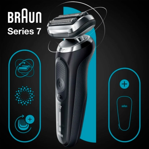 Электробритва Braun Series 7 71-B1000s Black/Blue Wet&Dry 360° 2