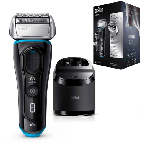 Электробритва Braun Series 8 8365cc со станцией Clean&Charge и тканевым футляром 5