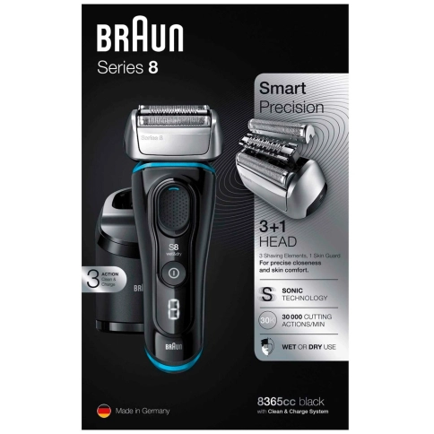 Электробритва Braun Series 8 8365cc со станцией Clean&Charge и тканевым футляром 6