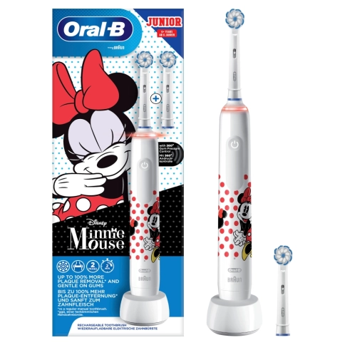 Детская электрическая зубная щетка Oral-B Pro 3 Junior Sensi Minnie Mouse D505.523.2K 0