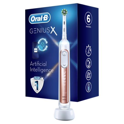 Электрическая зубная щетка Oral-B Genius X 20000 Rose Gold 10 Электрическая зубная щетка Oral-B Genius X 20000 Rose Gold 10