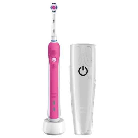 Электрическая зубная щетка Oral-B PRO 750 Pink D16.513.UX + Футляр 0
