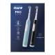 Электрическая зубная щетка Oral-B Pro Series 1 Duo черная, бирюзовая (2 шт) с насадкой Cross Action (1 шт) 12