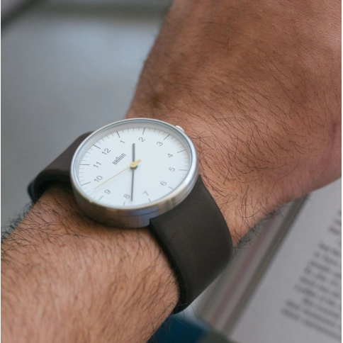 Часы Braun BN0021 White Brown 3