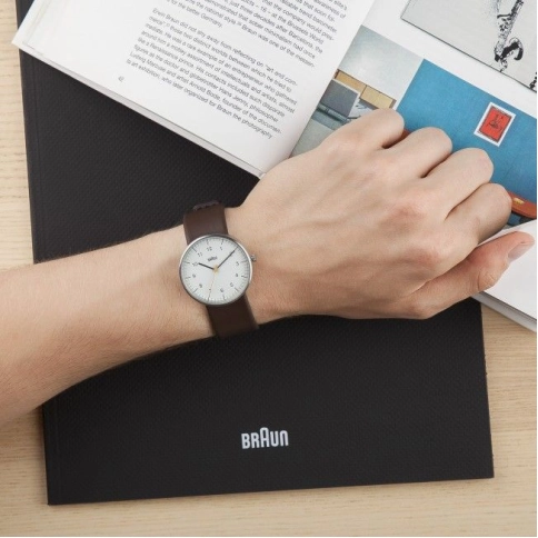 Часы Braun BN0021 White Brown 6