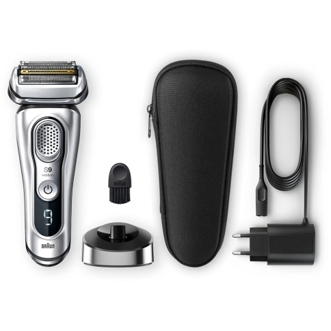 Электробритва Braun Series 9 9350s с зарядной станцией и тканевым футляром 1