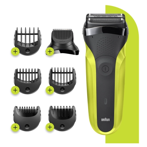 Электробритва Braun Series 3 Shave&Style 300bt Green + насадка-триммер и 5 гребней 2