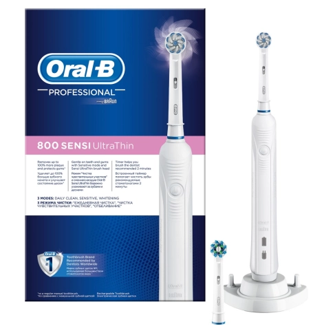 Электрическая зубная щетка Oral-B PRO 800 D 16.524.3U 2 Электрическая зубная щетка Oral-B PRO 800 D 16.524.3U 2