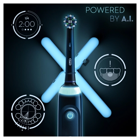 Электрическая зубная щетка Oral-B Genius X 20000N Black D706.515.6X 11