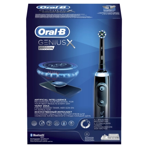 Электрическая зубная щетка Oral-B Genius X 20000N Black D706.515.6X 15