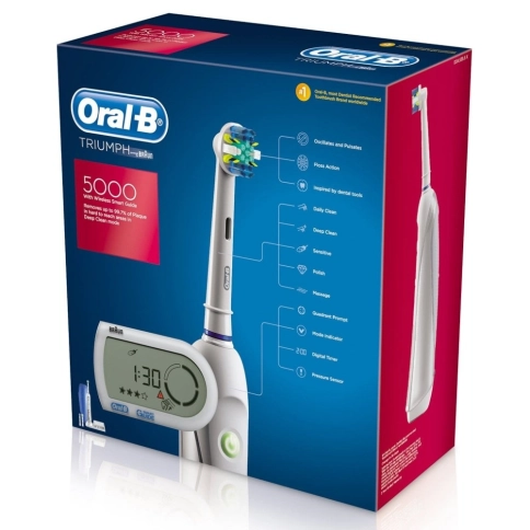 Электрическая зубная щетка Oral-B Triumph 5000 D34.575.5X + SMART GUIDE 10