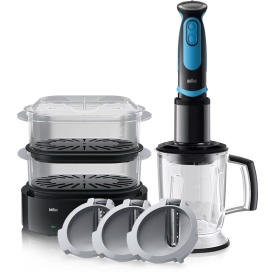 Набор Braun: Погружной блендер Multiquick 5 Vario Fit MQ 5064 Shape + Пароварка FS5100BK черная