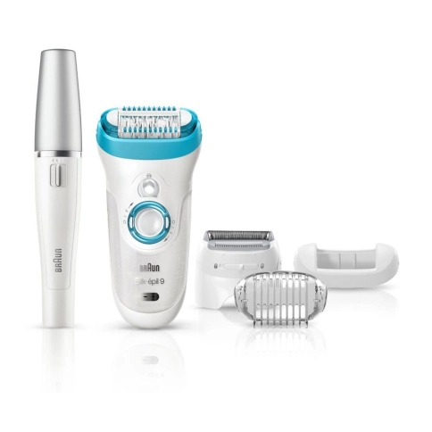 Эпилятор Braun Silk-epil 9 - 9558 + эпилятор для лица 0