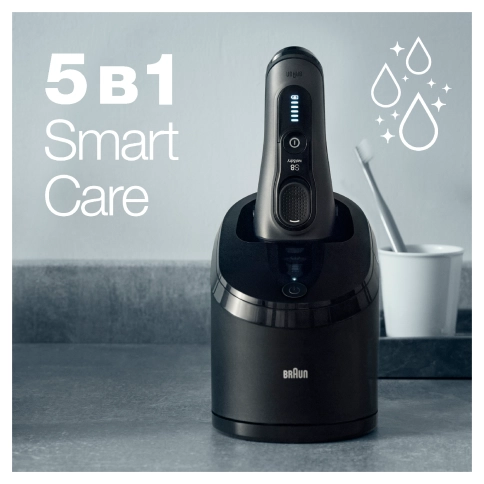 Электробритва Braun Series 8 8460cc со станцией SmartCare 5 в 1 и тканевым футляром (уценка) 8
