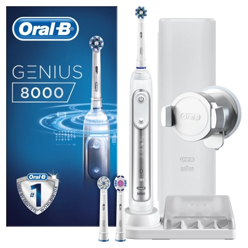Электрическая зубная щетка Oral-B Genius 8000 White D 701.535.5XC 1