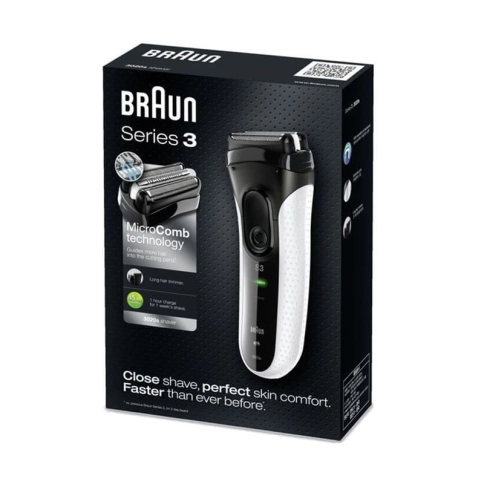 Электробритва Braun Series 3 ProSkin 3020s White с триммером для точного бритья 4