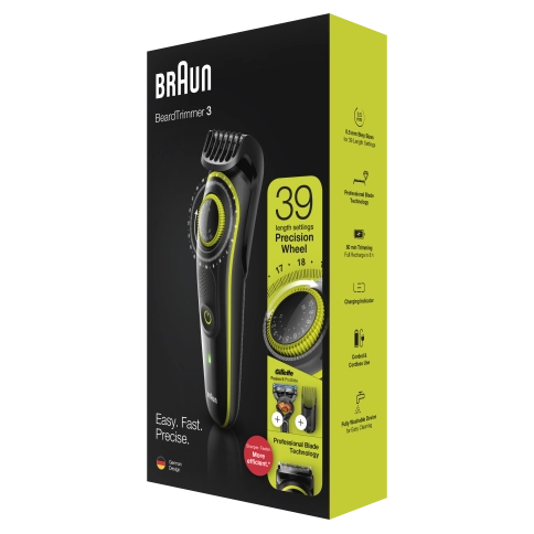 Триммер для бороды Braun BT3241 + Бритва Gillette 9