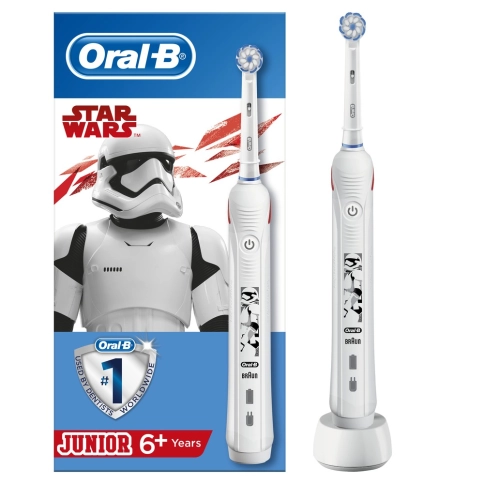 Детская электрическая зубная щетка Oral-B Pro 2 Junior Sensi Звездные Войны D501.513.2 1