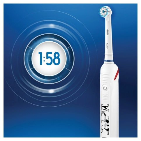Детская электрическая зубная щетка Oral-B Pro 3 Junior Sensi Звездные Войны D505.523.2K 2