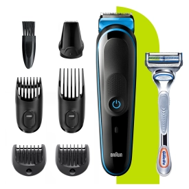 Триммер универсальный Braun MGK3242, 7-в-1 + Бритва Gillette (УЦЕНКА)
