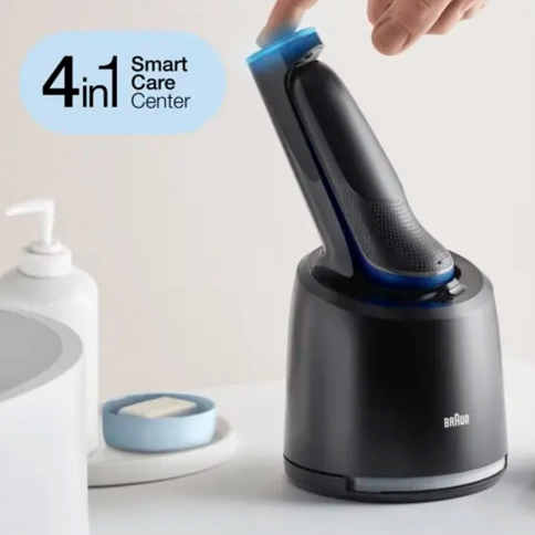 Электробритва Braun Series 6 60-B7200сс VS Blue со станцией SmartCare и футляром 5