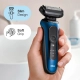 Электробритва Braun Series 6 60-B7200сс VS Blue со станцией SmartCare и футляром 7