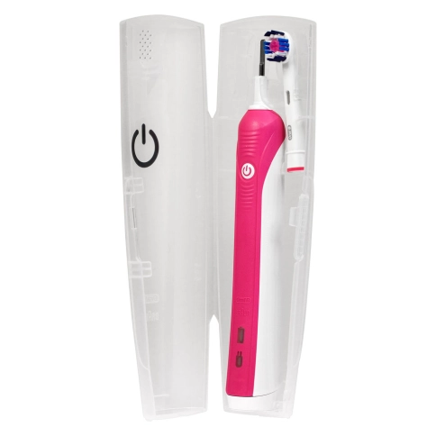 Набор: Электрическая зубная щетка Oral-B PRO 750 Pink D16.513.UX + Электрическая зубная щетка Oral-B PRO 750 Black D 16.513.UX Холодное сердце 7
