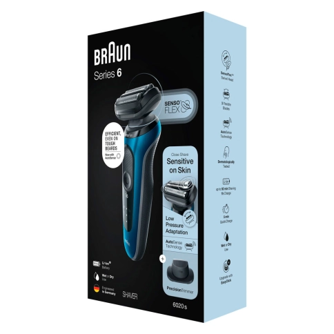 Электробритва Braun Series 6 61-B1200s Blue 14