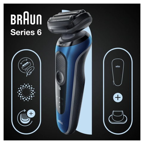 Электробритва Braun Series 6 61-B1200s Blue 1