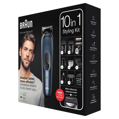 Триммер универсальный Braun MGK7330, 10-в-1 + Бритва Gillette 12