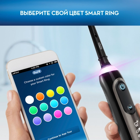 Электрическая зубная щетка Oral-B Genius X 20000N Luxe Edition Серый Антрацит 12