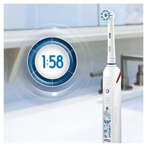 Детская электрическая зубная щетка Oral-B Smart 4 Junior Sensi D601.513.3 7