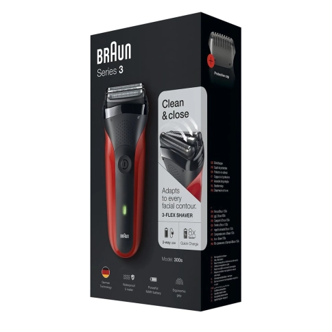 Электробритва Braun Series 3 300s Red 5