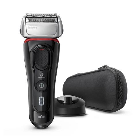 Электробритва Braun Series 8 8340s с зарядной станцией и тканевым футляром 0