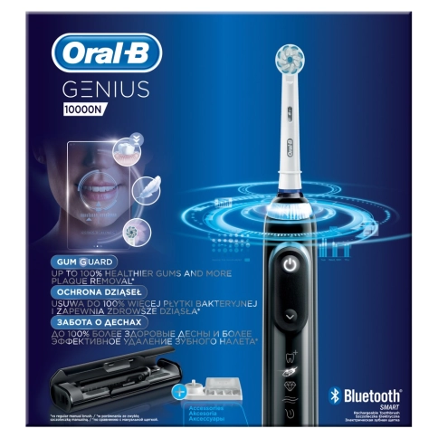 Электрическая зубная щетка Oral-B Genius 10000N Black D 701.545.6XC 12