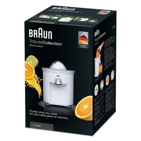 Цитрусовая соковыжималка Braun Tribute CJ3050WH белая 2