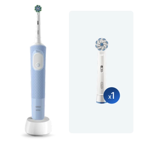 Электрическая зубная щетка Oral-B Vitality Pro + насадка Oral-B EB60 Sensitive Clean, 1 шт 0