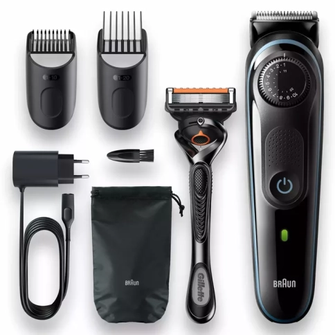 Триммер для бороды Braun BT5341 + Бритва Gillette 10