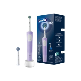 Электрическая зубная щетка Oral-B Vitality Pro Lilac c дополнительной насадкой Sensitive Clean (1 шт)
