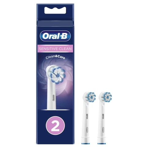 Насадка Oral-B Sensitive Clean для бережной чистки (2 шт) белая 1