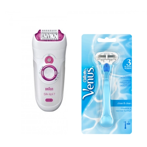 Эпилятор Braun Silk-epil 7 7-375 Young Beauty 0