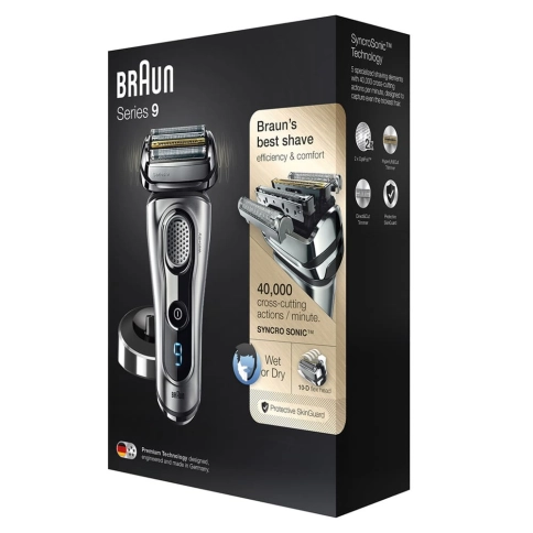Электробритва Braun Series 9 9260s с зарядной станцией и тканевым футляром (уценка) 4