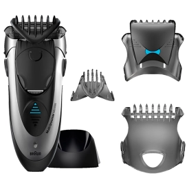 Мультигрумер Braun MG5090 - бритва и насадки для стайлинга + зарядная станция