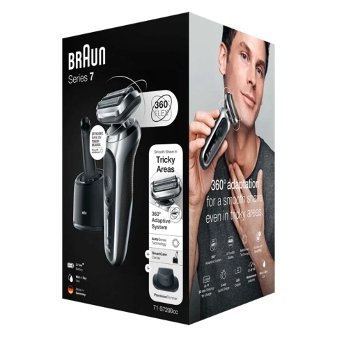 Электробритва Braun Series 7 71-S7200cc Black/Silver 8
