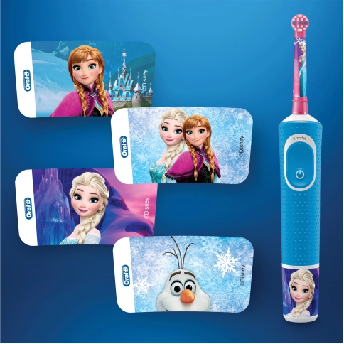 Детская электрическая зубная щетка Oral-B Vitality Kids Frozen "Холодное сердце" D100.413.2K (EB10S) 4 Детская электрическая зубная щетка Oral-B Vitality Kids Frozen "Холодное сердце" D100.413.2K (EB10S) 4