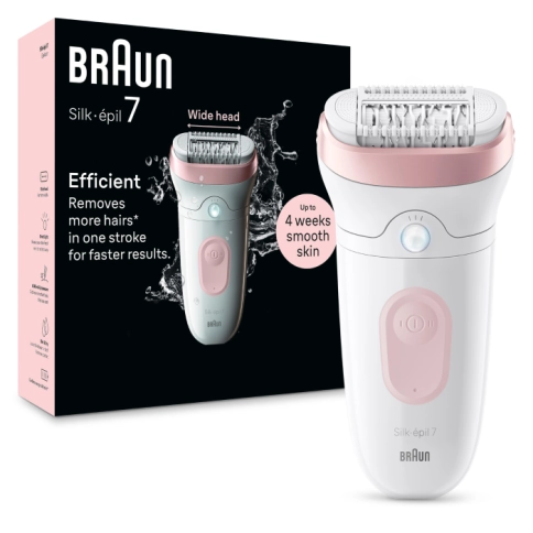 Набор: Электробритва Braun Series 7 71-S1000s Silver Wet&Dry 360° + Эпилятор Braun Silk-epil 7 SE 7-000 4
